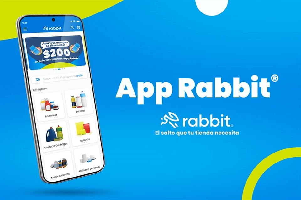 App Rabbit móvil para tenderos