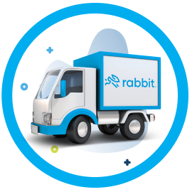 Realiza tu pedido en la App de Rabbit®