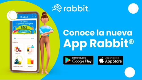 Descarga la App de Rabbit® y conoce nuestro catálogo